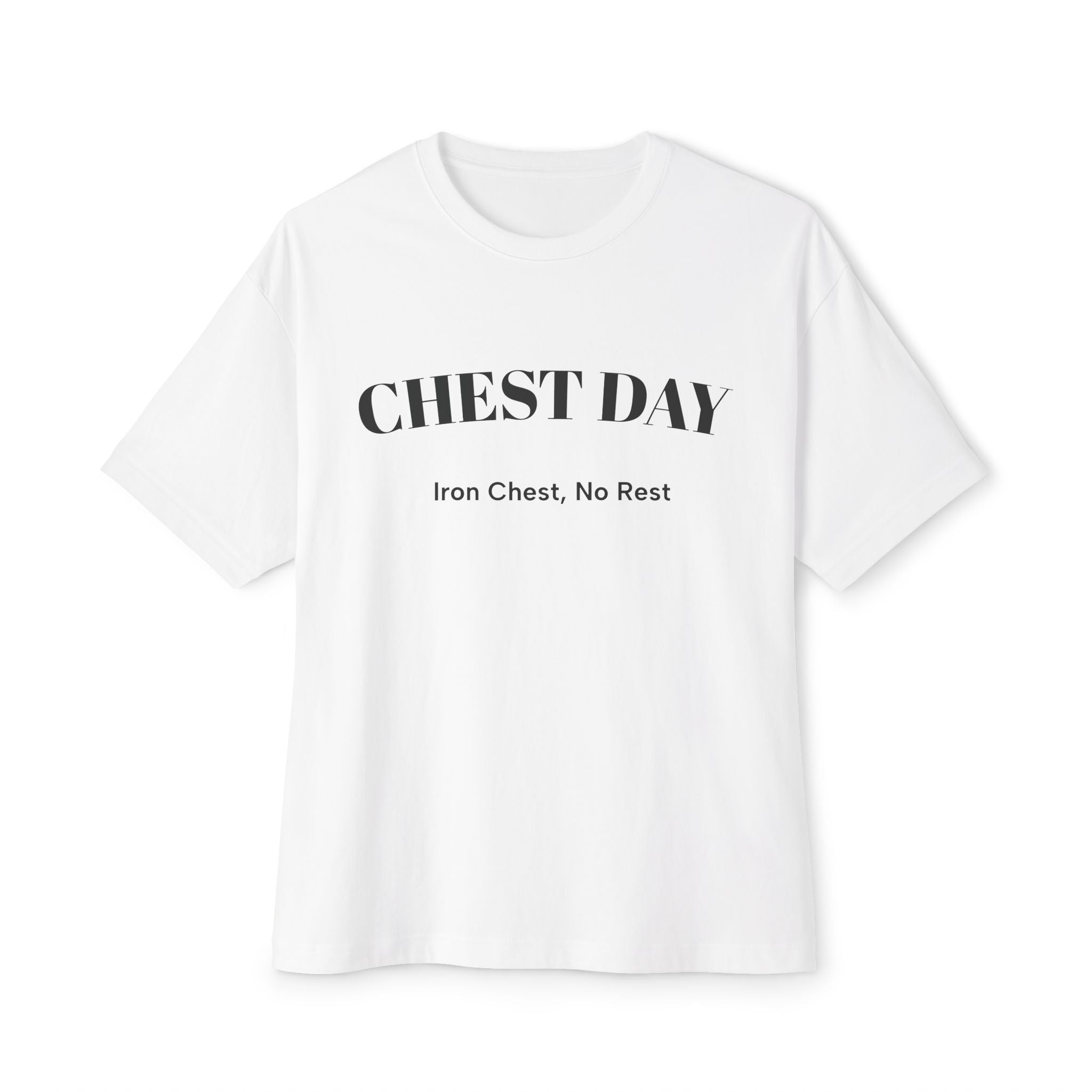Chest Day Tee — "Chest Day" Gym Workout T‑Shirt (Iron Chest, No Rest)